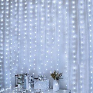 🆕 Curtain String Twinkle Lights 600 LED Fairy Bedroom 8 Modes Waterproof Desire